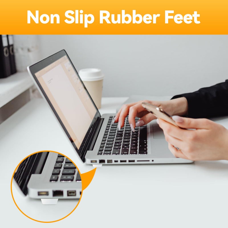 FURNIMATE Clear Rubber Feet 72PCS Self Adhesive Rubber Feet Bumper Pads Tall Square Bumpers for Electronics Speakers Computers Keyboard PS4 - Image 2